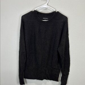 Banana Republic Black brown Crewneck Sweater‎ alpaca blend